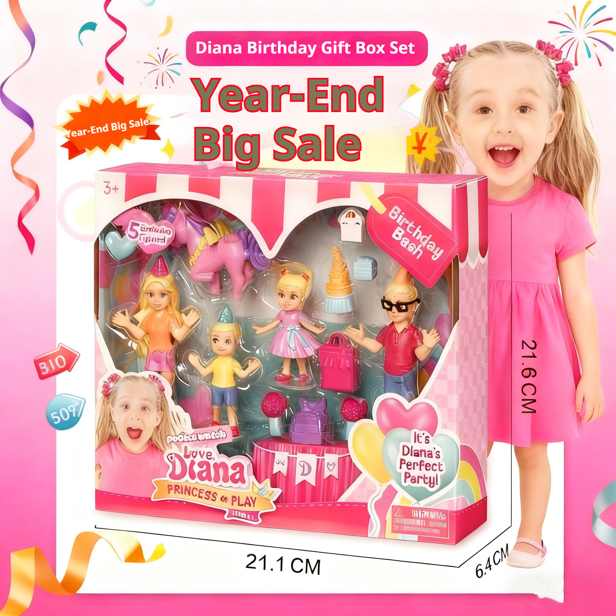 Baby Products 2 Years - Instock Diana Princess Dream Girl Doll