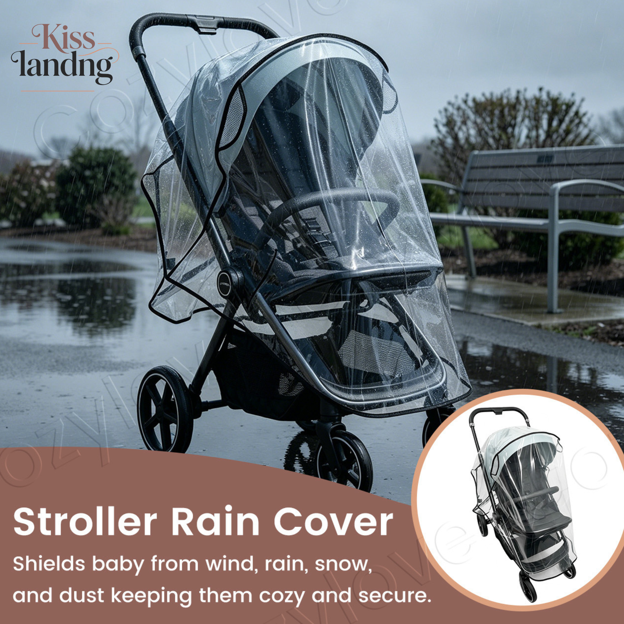 Stroller Rain Cover - Universal Stroller Rain Cover | Waterproof