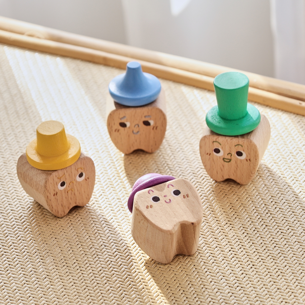 4pc Set Baby Tooth Wooden Box  - Baby Products Natural review and price