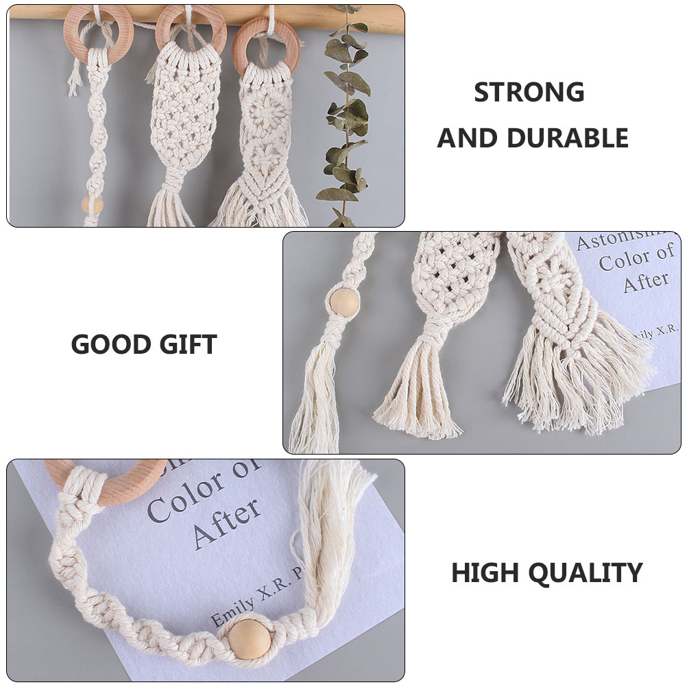 3Pcs Hand Woven Cotton Rope Mo - Baby Products Natural review and price