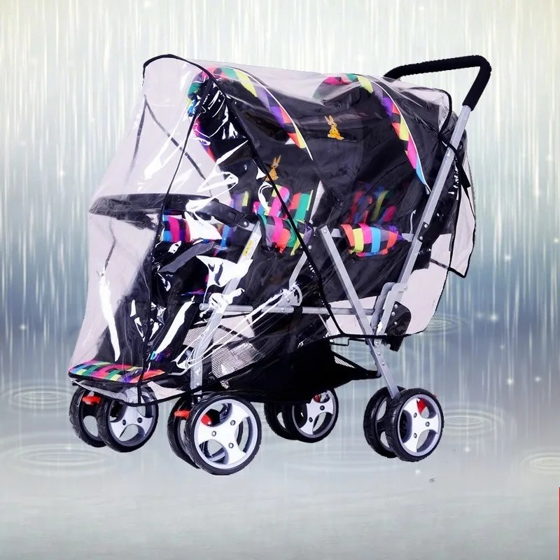Double Seat Baby Stroller Wate - Stroller Rain Cover review and price