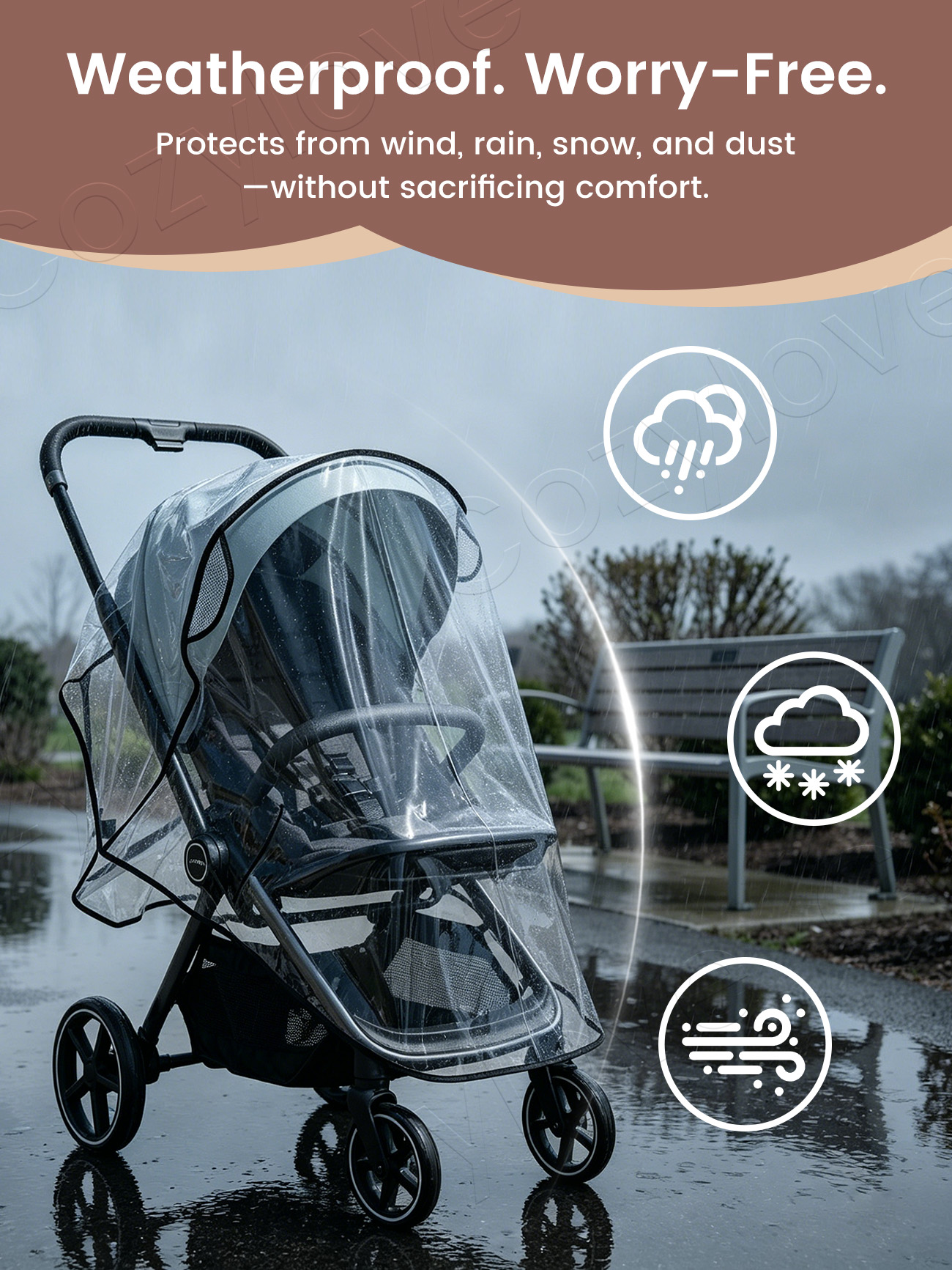Universal Stroller Rain Cover  - Stroller Rain Cover review and price