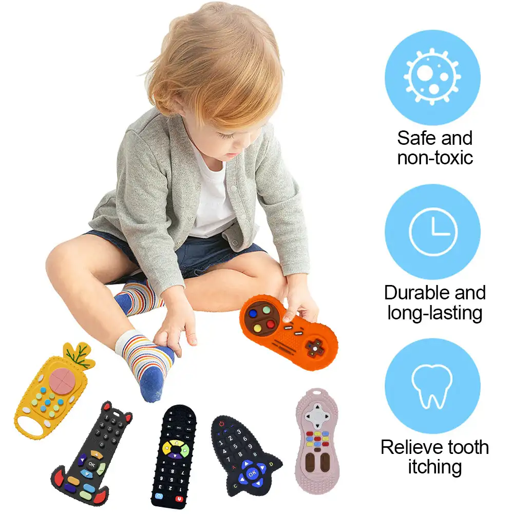 Baby Silicone Teether Toys Rem - Baby Products Natural review and price