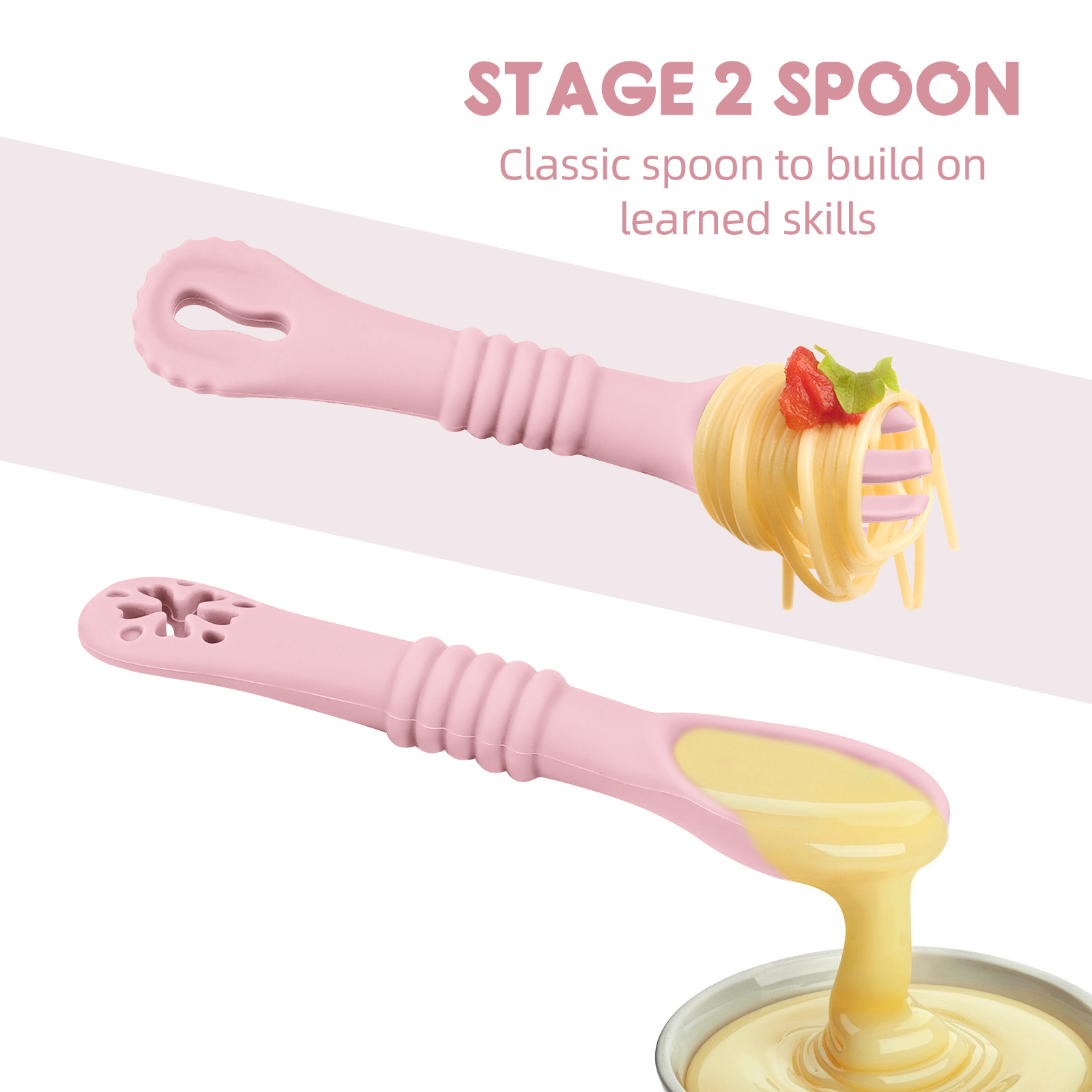 2PCS/Set Silicone Baby Spoons  - Baby Led Weaning Set review and price