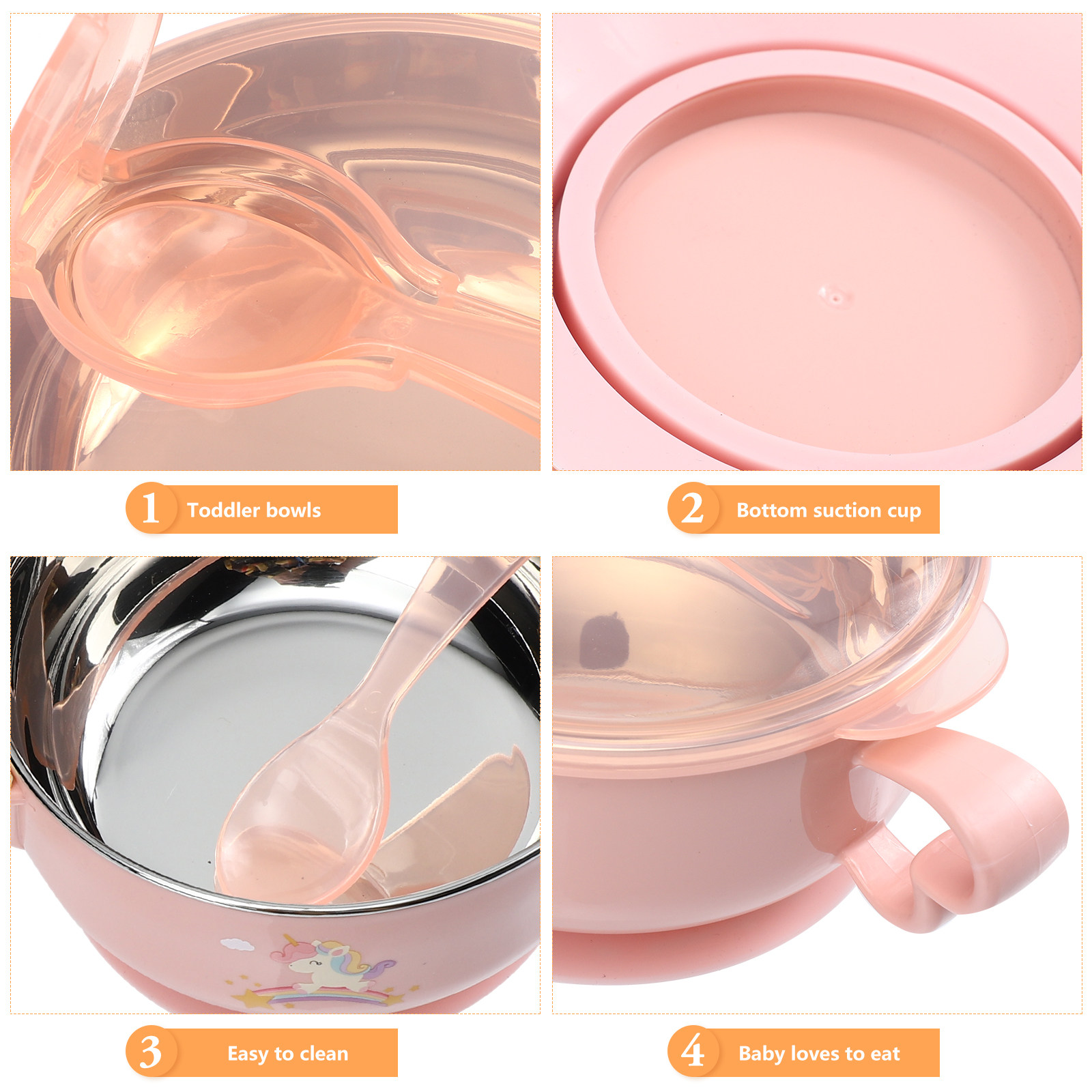 1Set Stainless Steel Baby Suct - Baby Led Weaning Set review and price