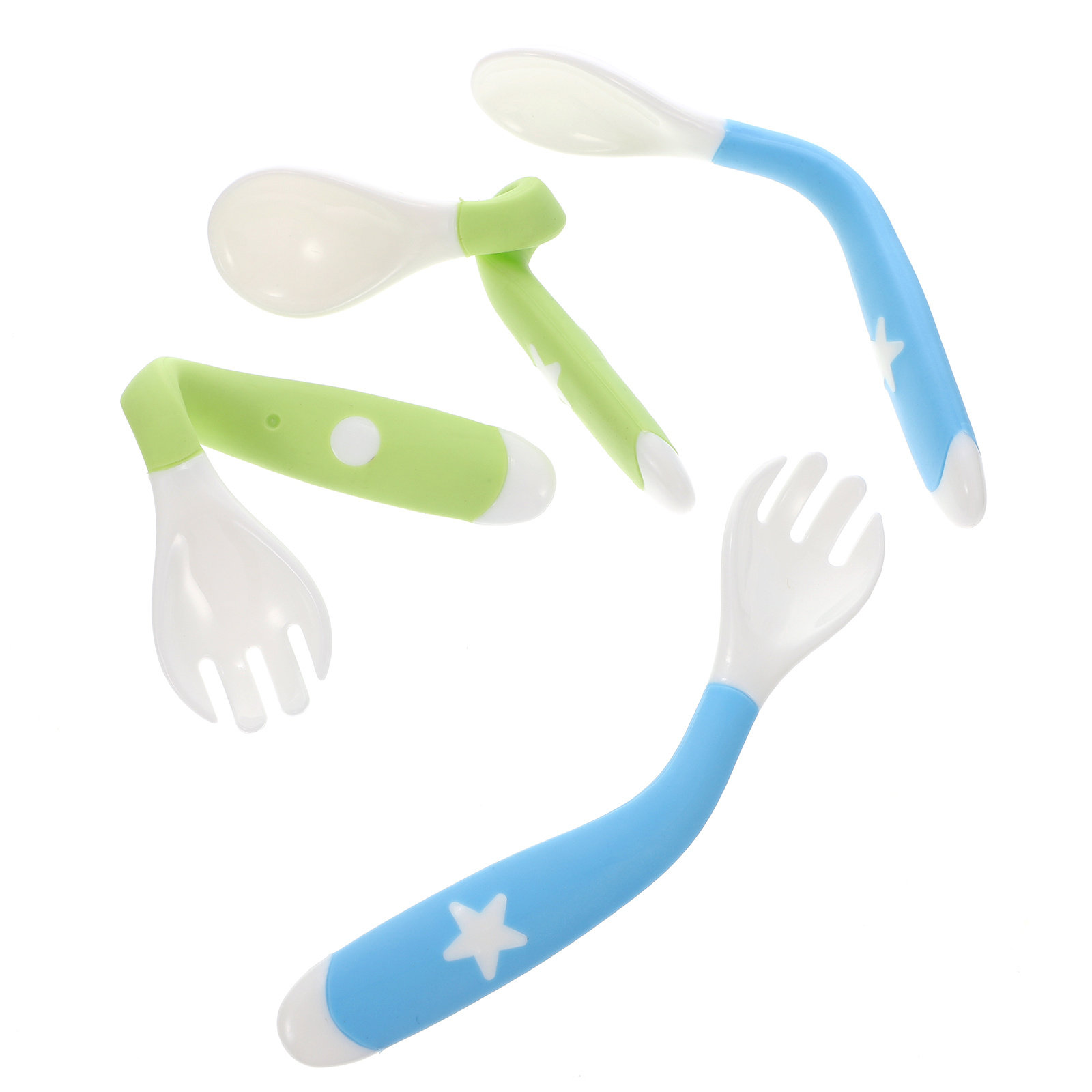 4Pcs Baby Fork Spoon Utensils  - Baby Led Weaning Set review and price