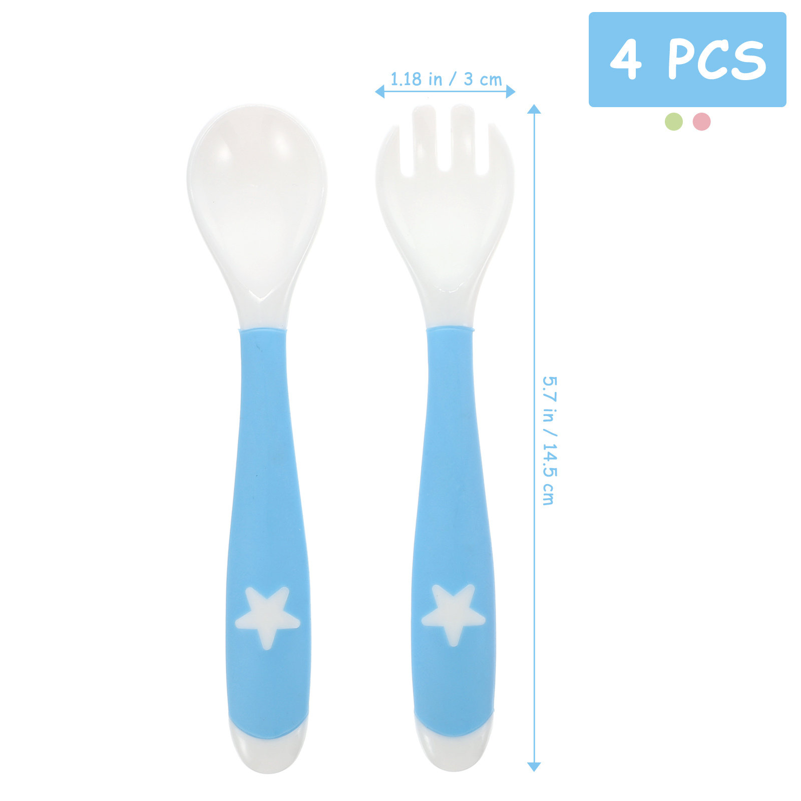 4Pcs Baby Fork Spoon Utensils  - Baby Led Weaning Set review and price