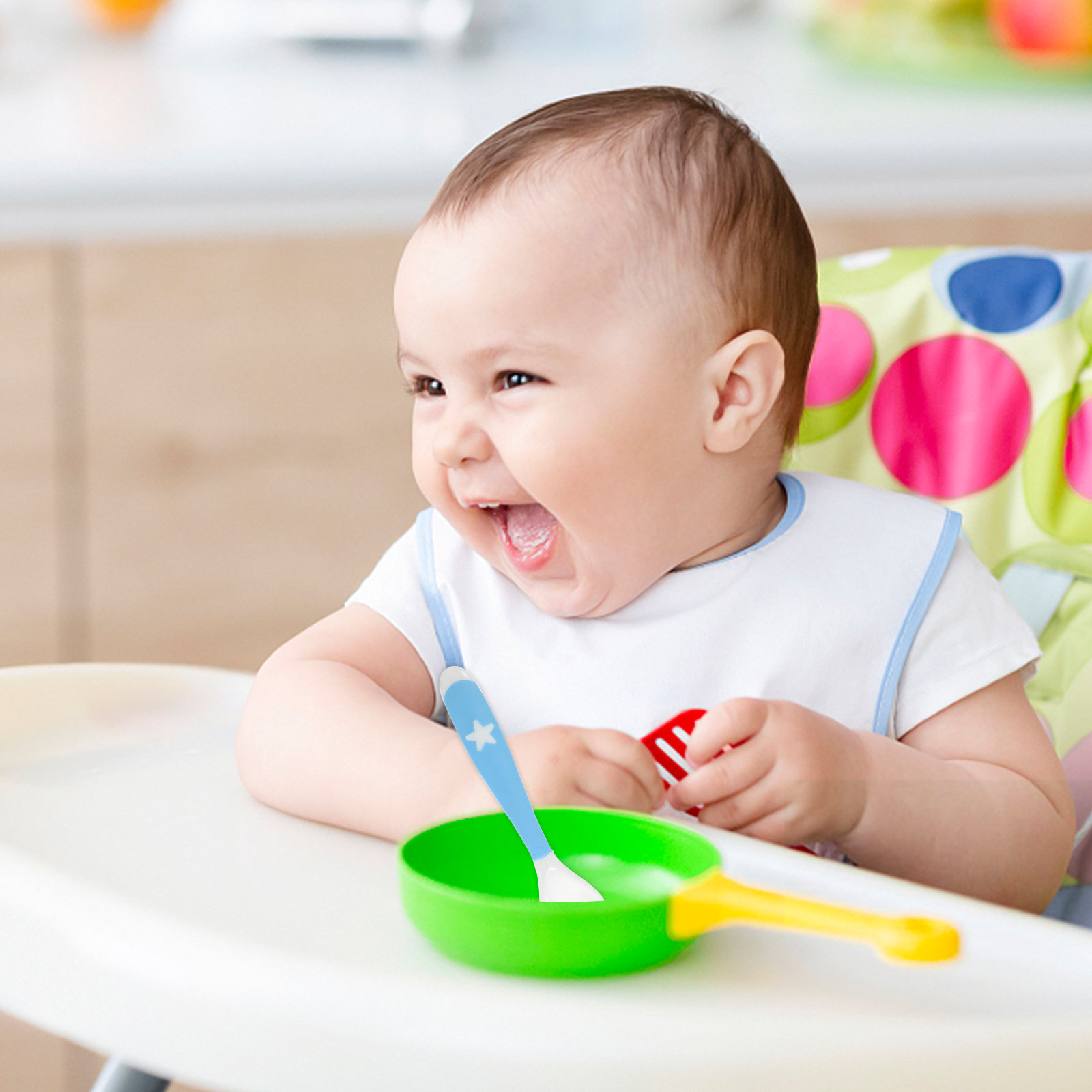 4Pcs Baby Fork Spoon Utensils  - Baby Led Weaning Set review and price