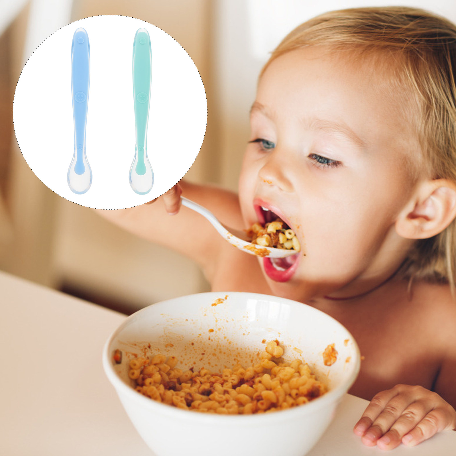 2Pcs Baby Food Spoon Silicone  - Baby Led Weaning Set review and price