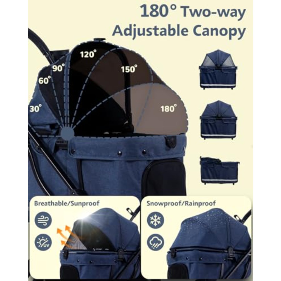 Dog stroller for outdoor trave - Stroller Rain Cover review and price