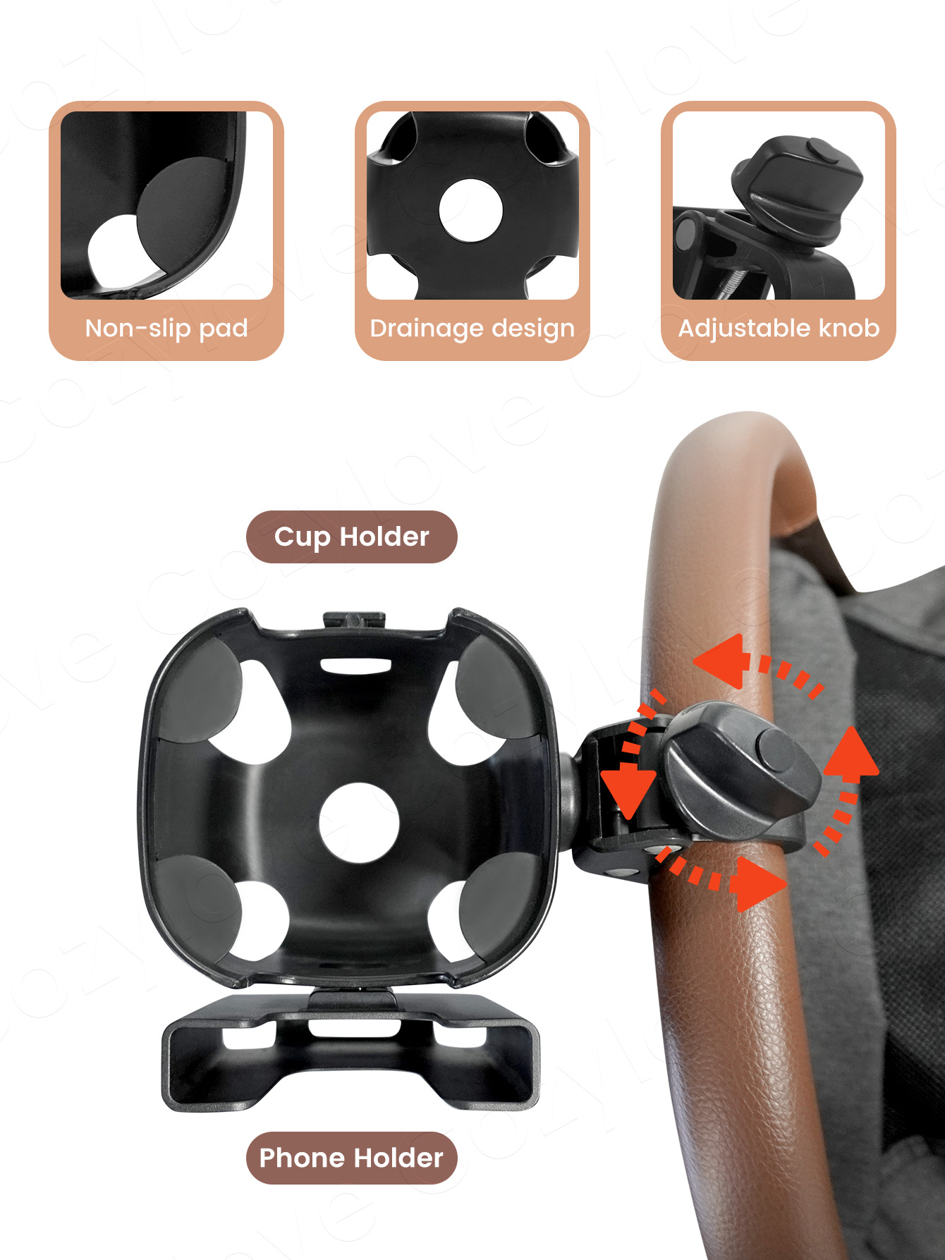 Large Size Stroller Cup Holder - Stroller Accessories review and price