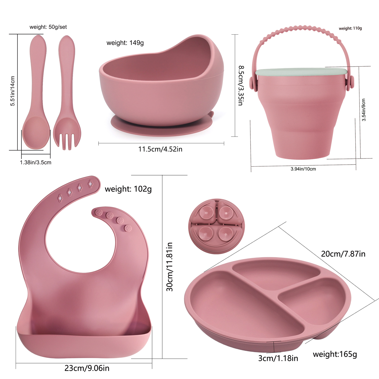 Silicone Baby Feeding Set, Bab - Baby Led Weaning Set review and price