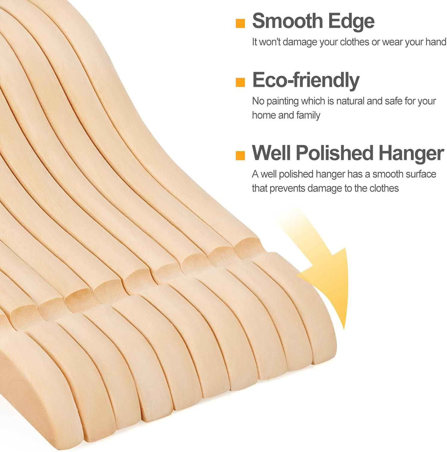 Natural Wood Baby Hangers 10 P - Baby Products Natural review and price